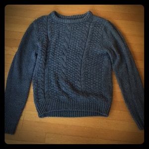 Cotton On dark grey cableknit sweater